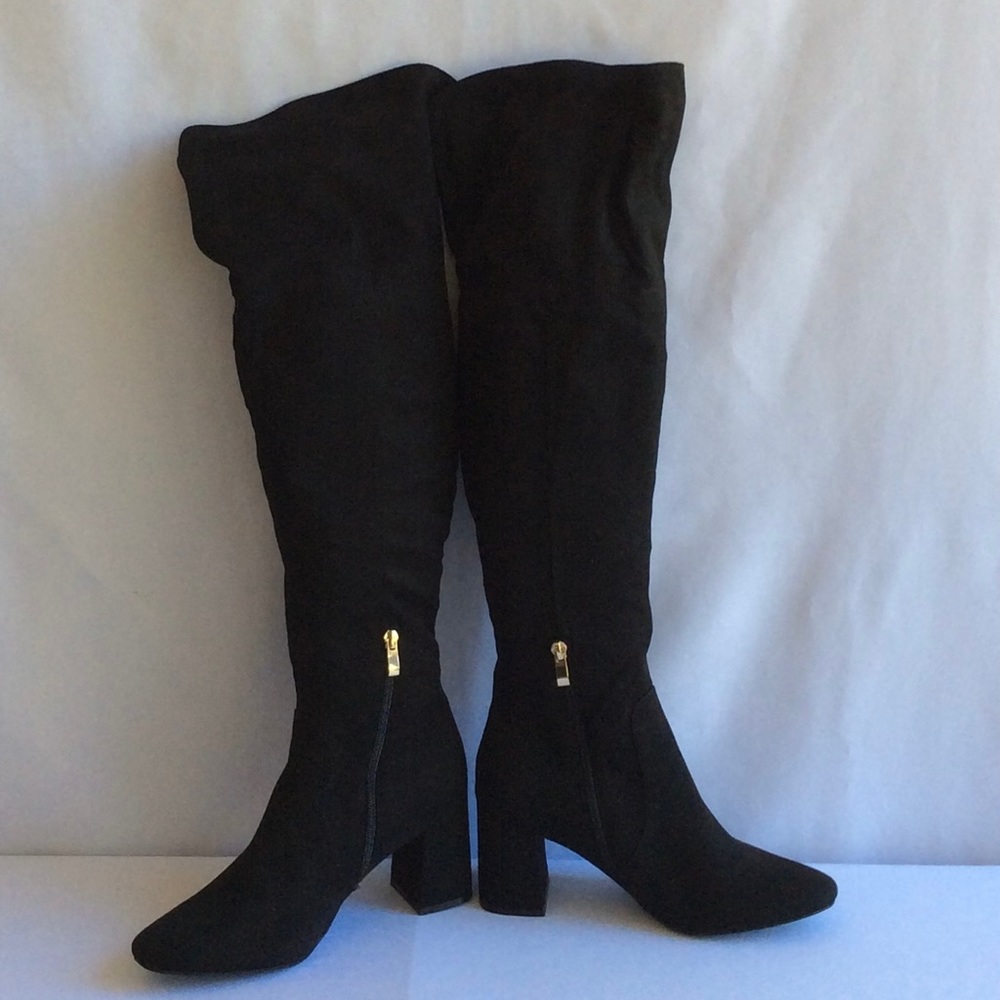 Black Knee Boots
